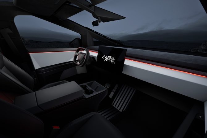 cybertruck interior