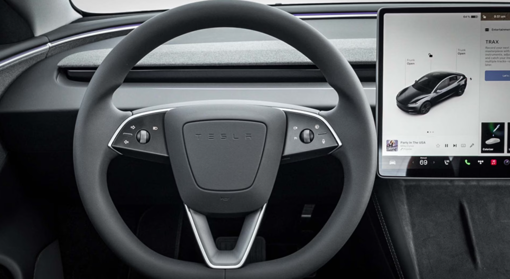 model 3 steering wheel