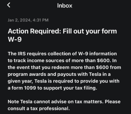 tax message