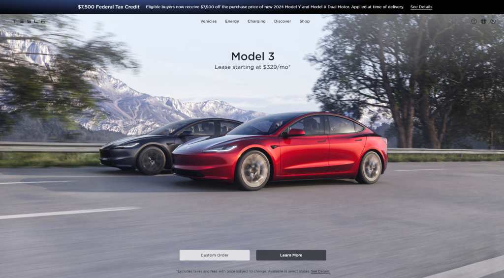 tesla-website