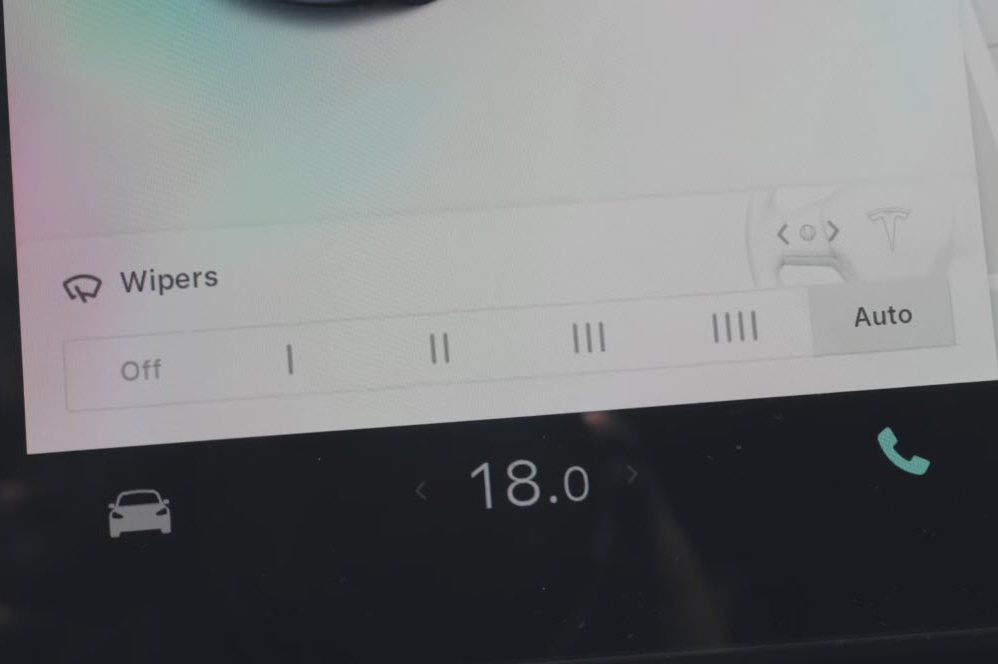 tesla auto wipers