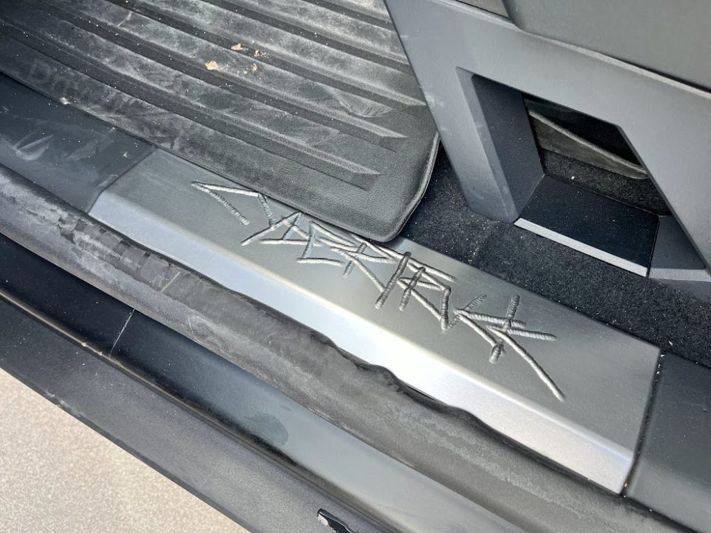 cybertruck door sill