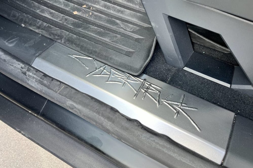 cybertruck door sill