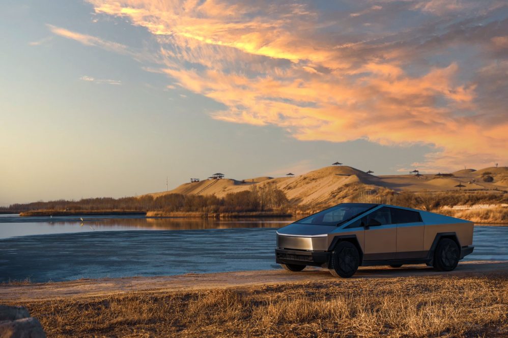 cybertruck lake