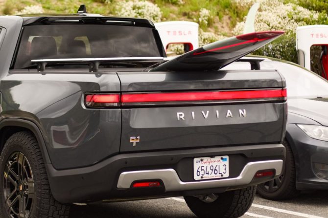 rivian tesla supercharger