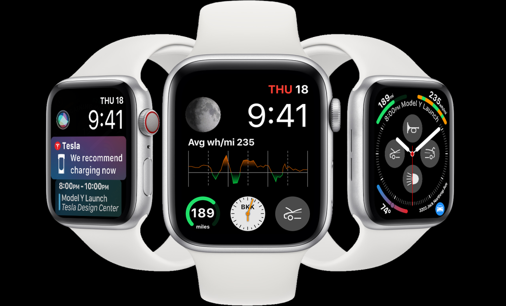 tesla apple watch