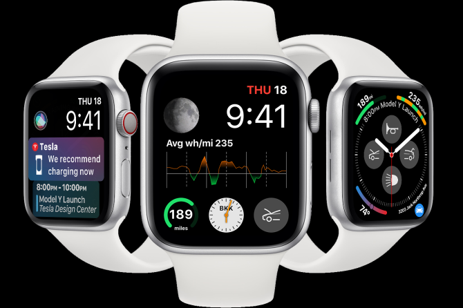 tesla apple watch
