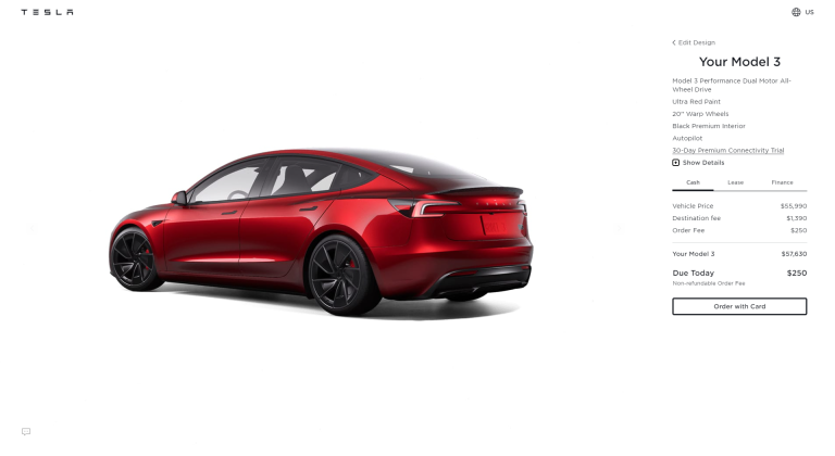 Tesla Model 3 Performance gets price increase in the US - Drive Tesla
