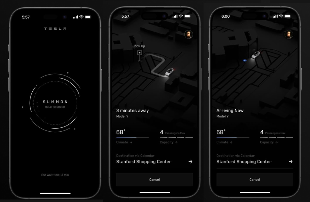 tesla-ride-hailing-app