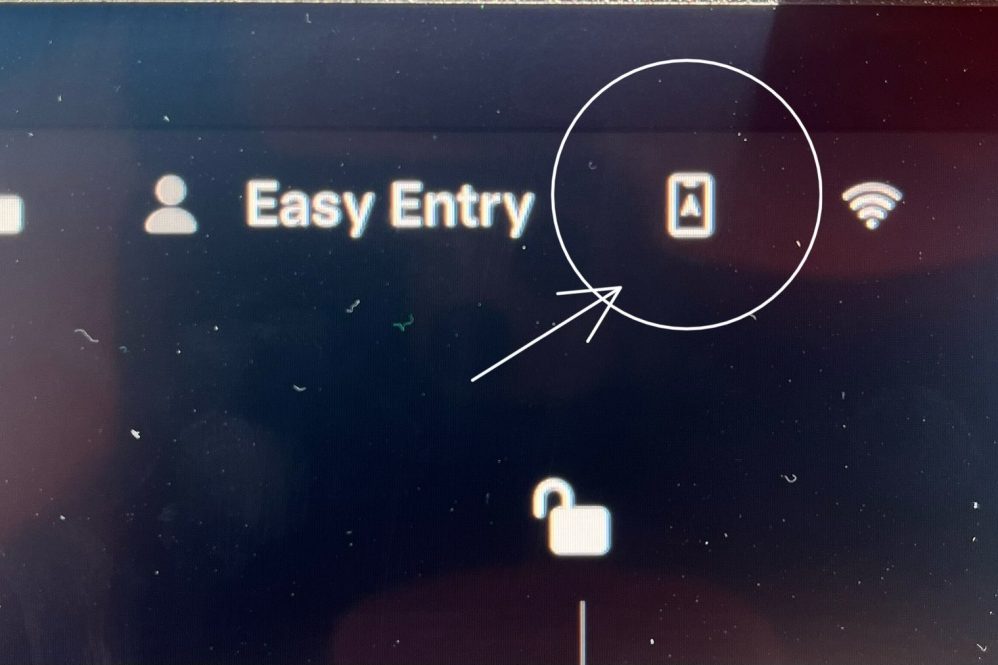 tesla location sharing icon