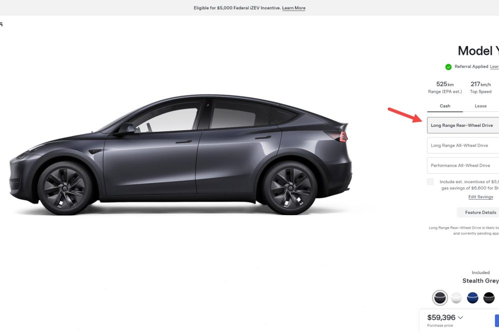 model y lr rwd