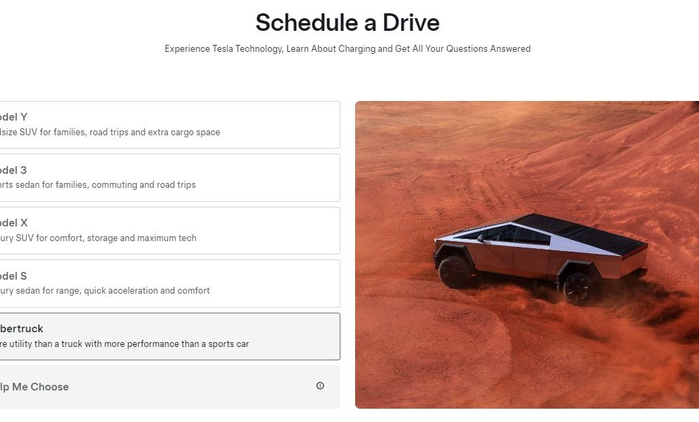 cybertruck demo drive