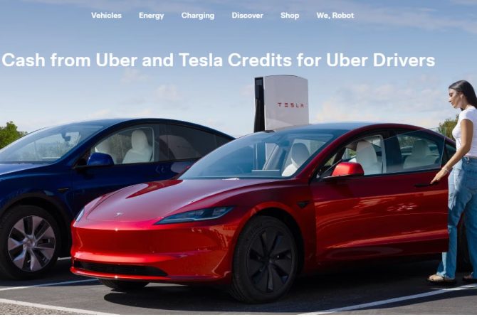 tesla uber