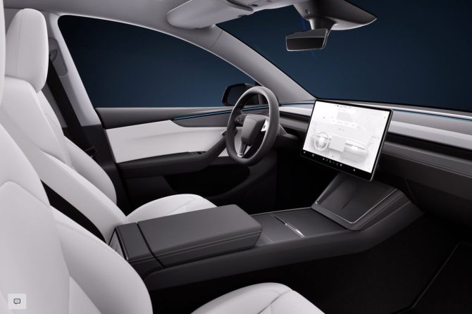launch series model y white interior
