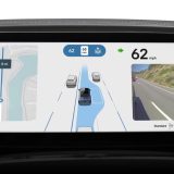 Rivian driver display with hands-free assist