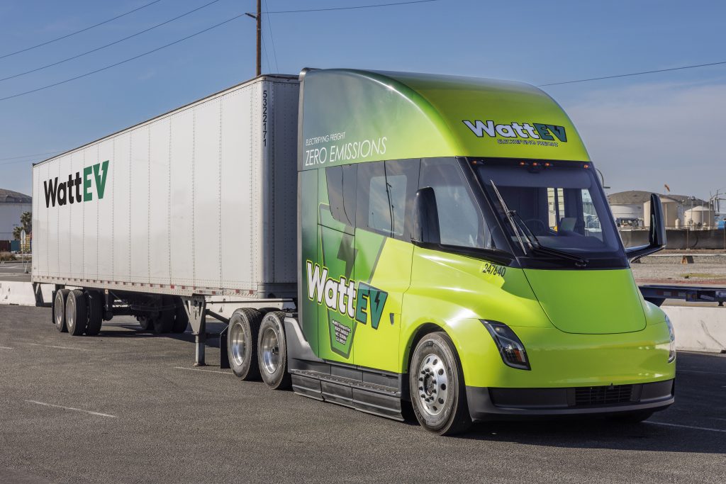 wattev tesla semi