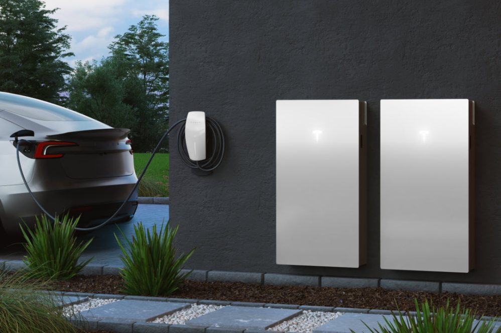 tesla wall connector and powerwall