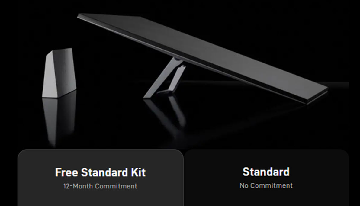Starlink Standard Kit 量販店展示品 Starlink Standard Kit: High-Speed, Low Latency Internet + 2 Months
