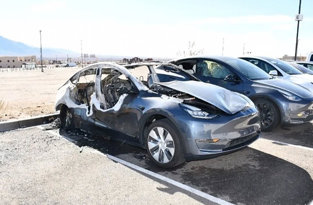 tesla arson