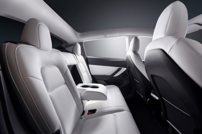 tesla rear seats