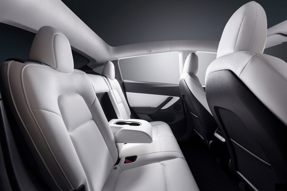 tesla rear seats