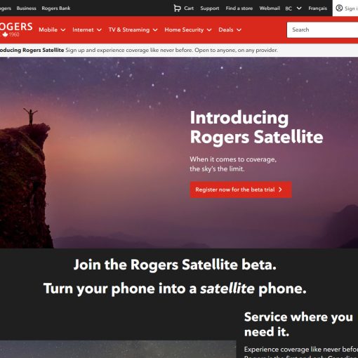 rogers satellite