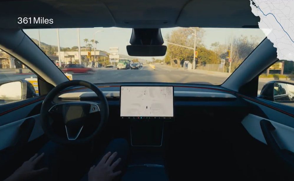 Tesla FSD 362 miles trip credit Tesla