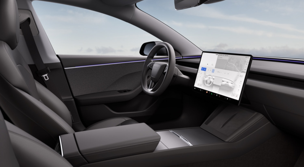 model 3 interior