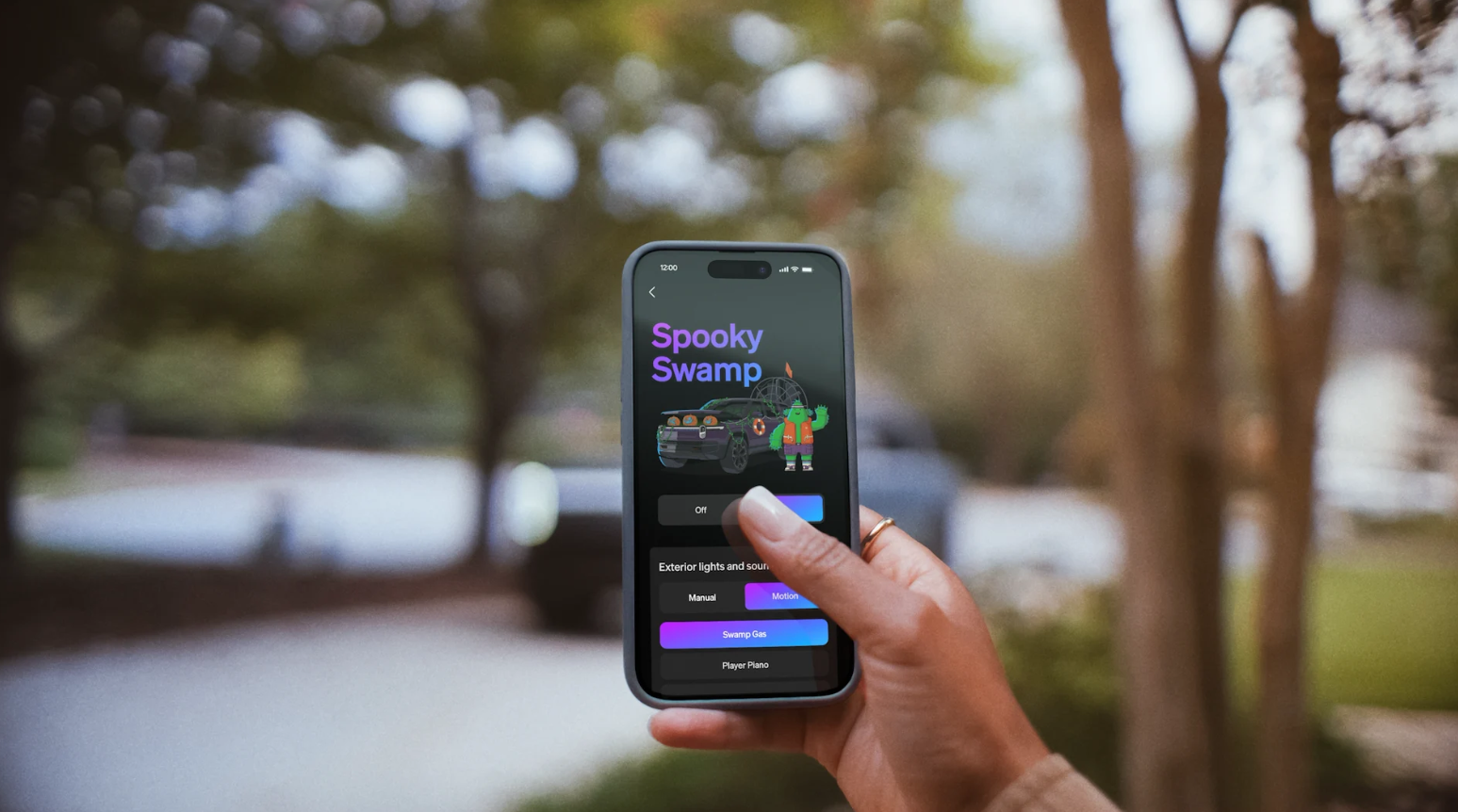 Rivian Turns R1S and R1T Into “Spooky Swamps” With Halloween Software ...