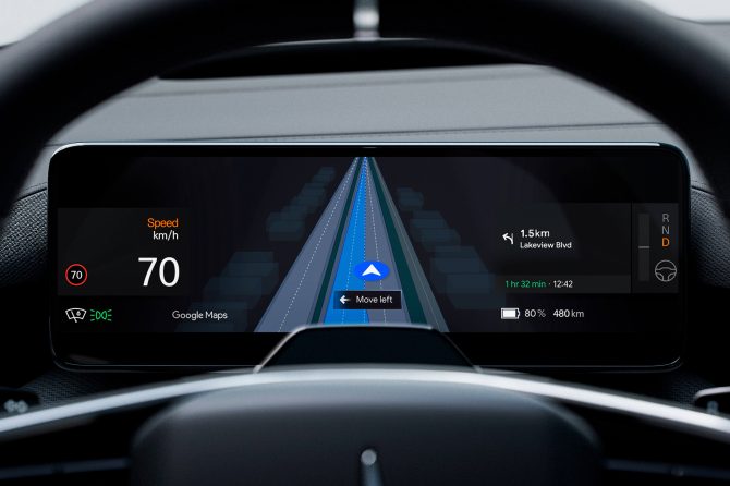Polestar integrates Google Maps' live lane guidance