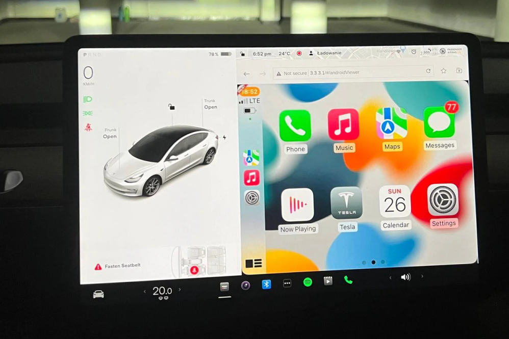 apple carplay hack tesla