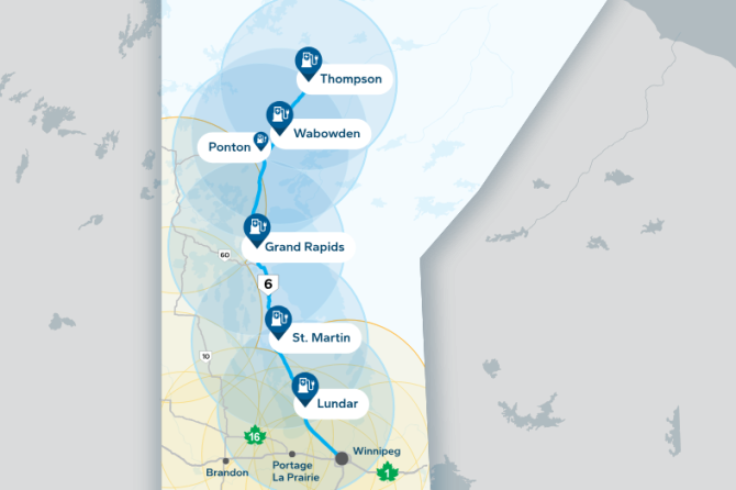 manitoba hydro ev charger map