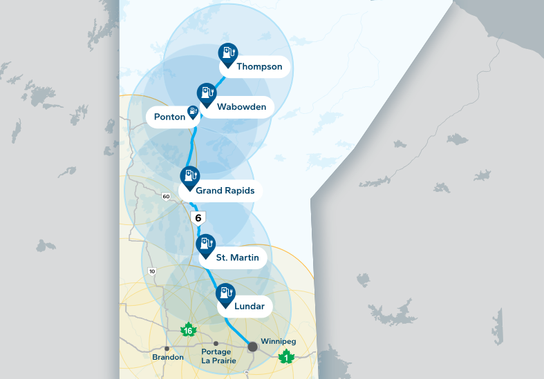 manitoba hydro ev charger map