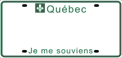 Quebev EV plates