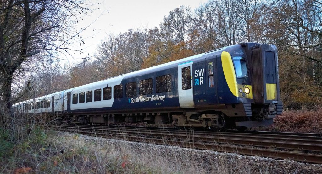 SWR Class 444 train in New Forest