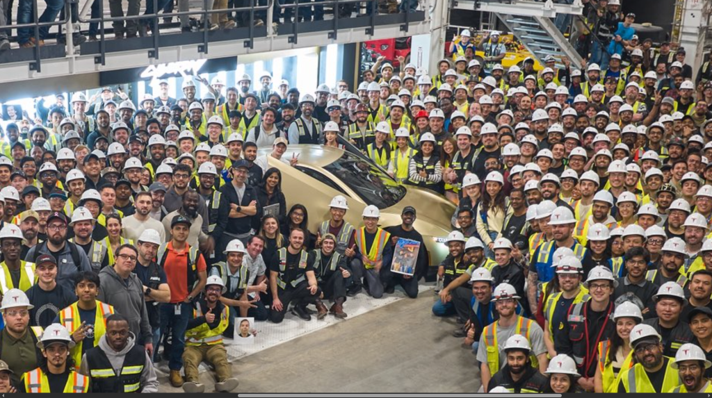 Tesla rolls first Cybercab off production line at Giga Texas