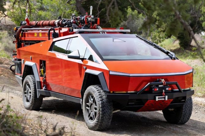 cybertruck brush truck