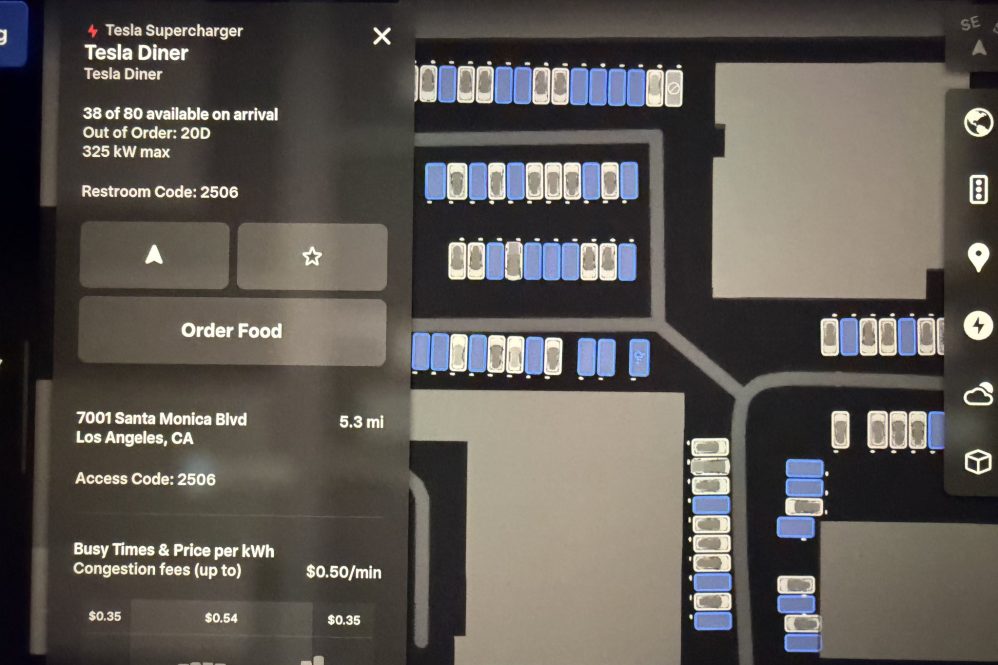 supercharger site map