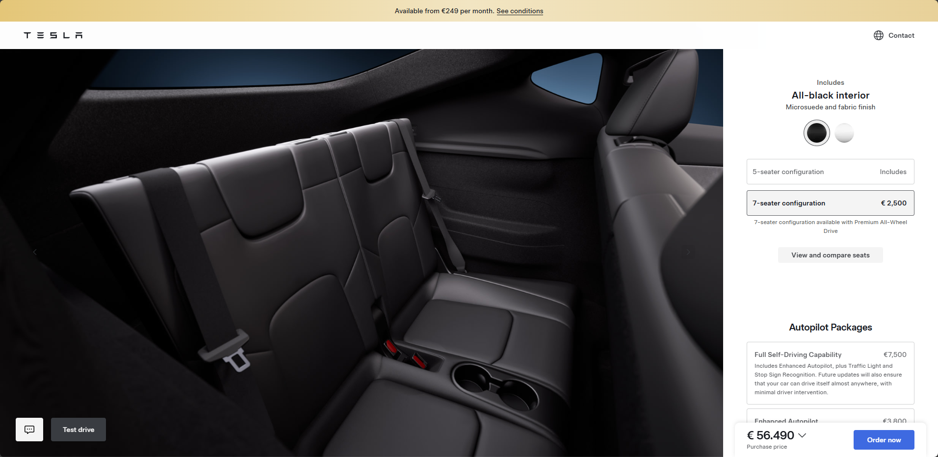 Tesla Model Y seven-seat option returns to Europe, but only on Premium AWD