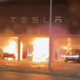tesla fire parramatta