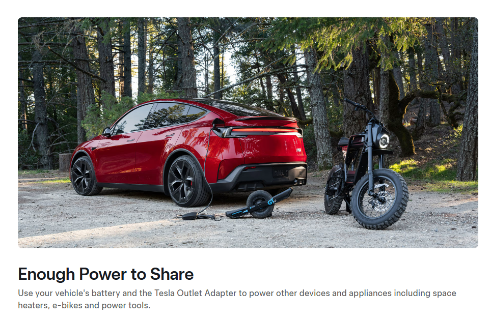model y performance v2l