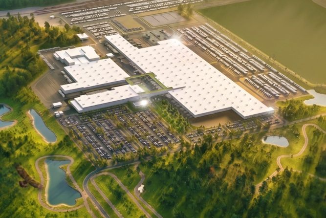 rivian georgia factory render