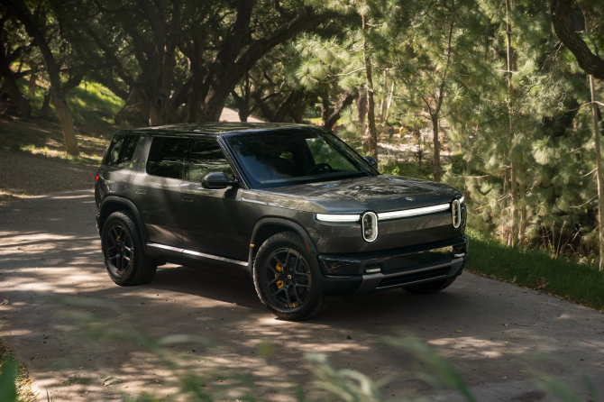 rivian half moon grey