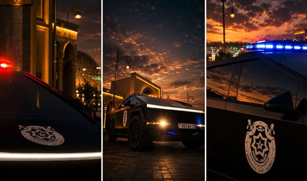 Kazahkstan Cybertrucks for security