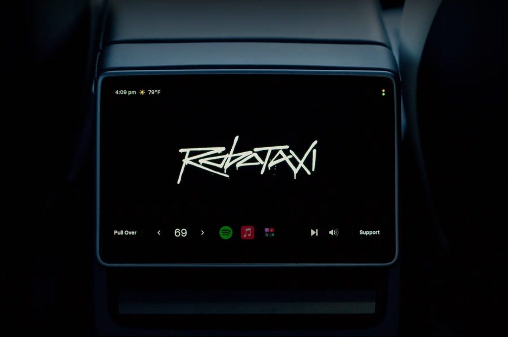 cybercab screen