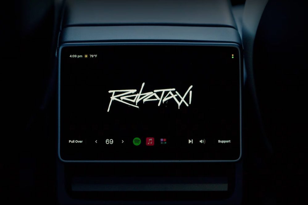 cybercab screen