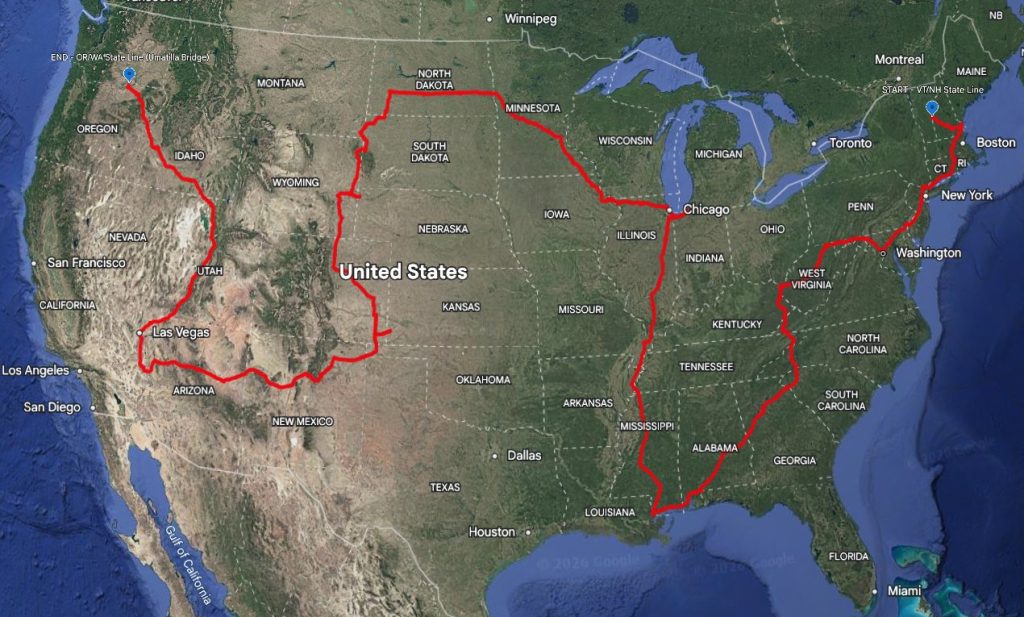 joe anderson fsd drive across the US