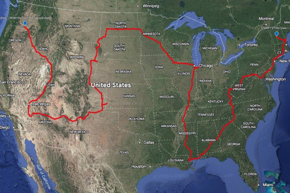 joe anderson fsd drive across the US