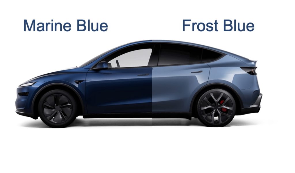 marine blue and frost blue
