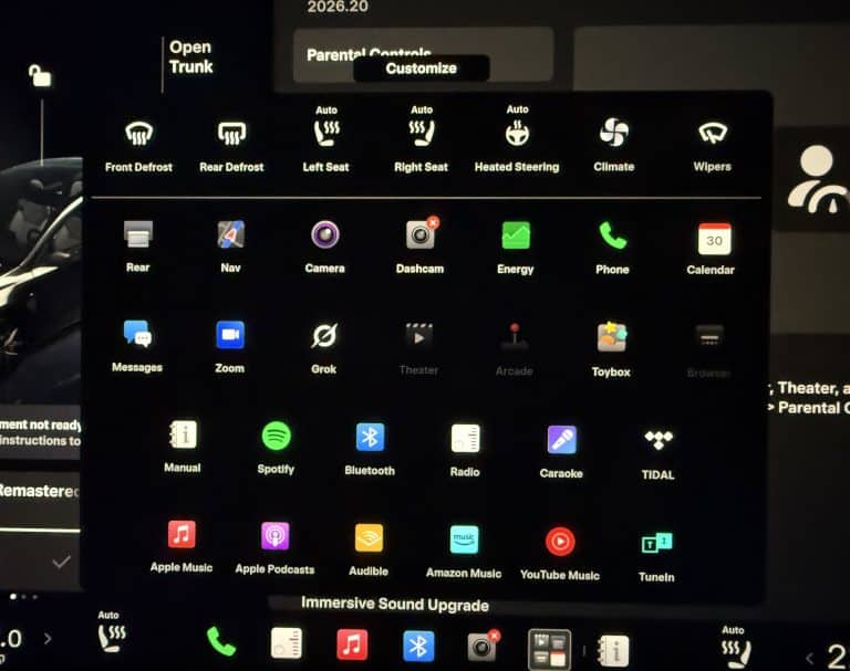 Tesla 2026.20 update adds dashcam encryption and expanded parental controls